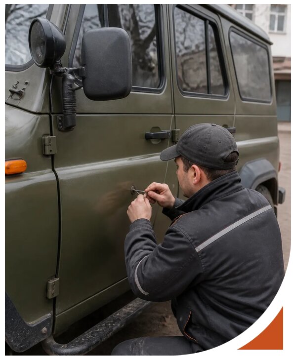 Профессиональное вскрытие автомобиля УАЗ без повреждений в Кашире